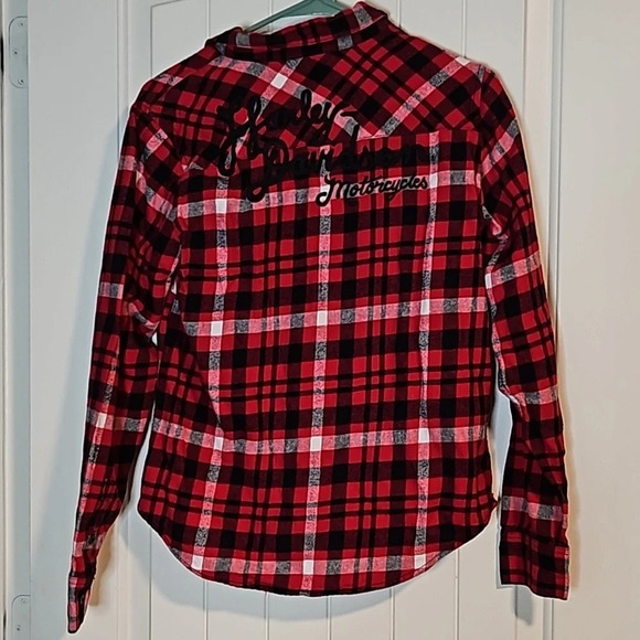 Harley‎ Davidson Buffalo Plaid Button Down - Picture 3 of 5